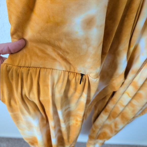 Autumn Teneyl Tie Dye Hooded Jumpsuit M/L Rave Boho Sustainable Organic $300 - Picture 12 of 16